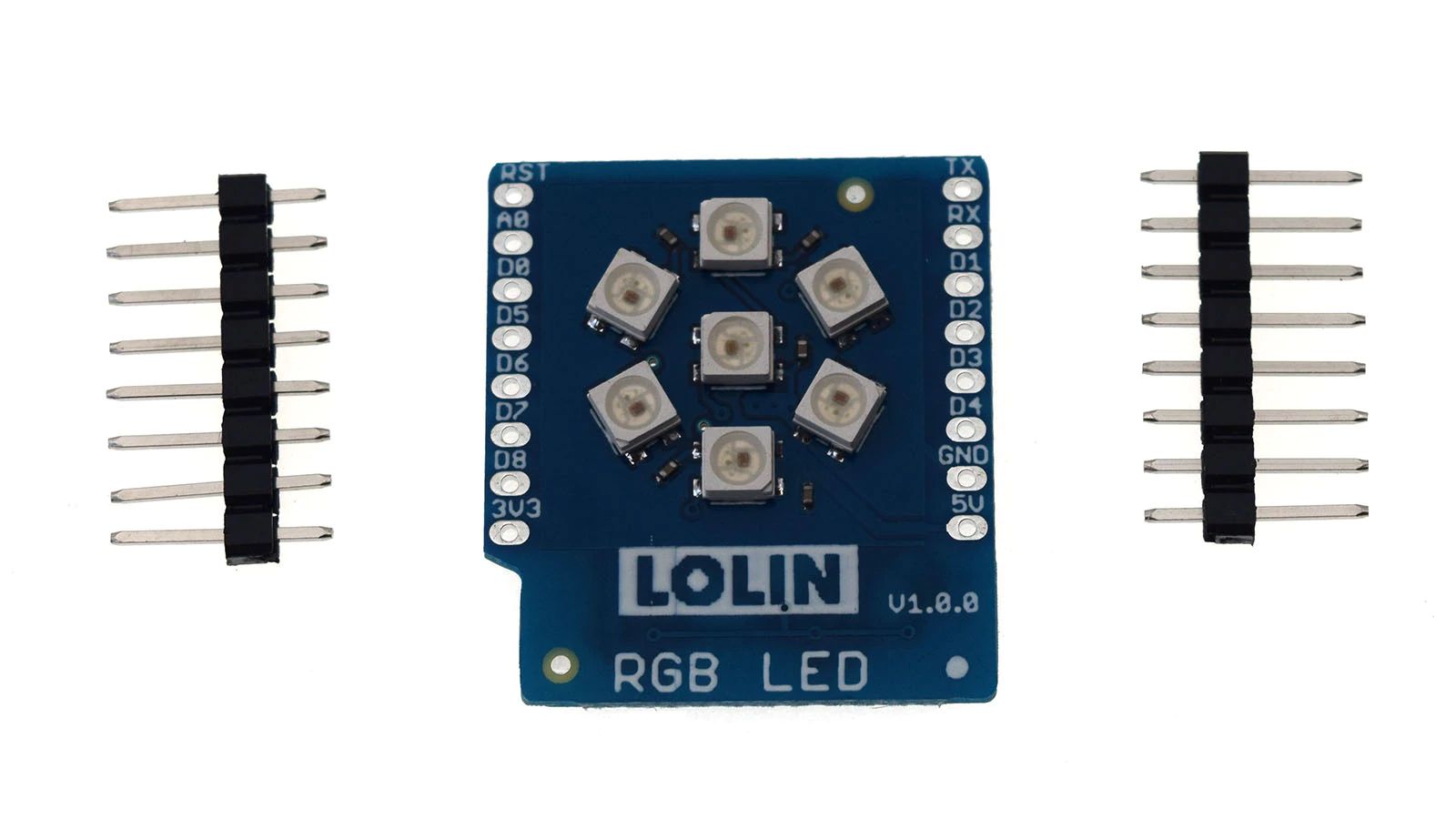 LOLIN D1 RGB LED NeoPixel Shield 7-bit v1